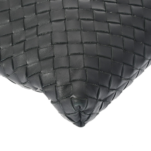 BOTTEGA VENETA Intrecciato Black Leather Shoulder Bag - Picture 8 of 9